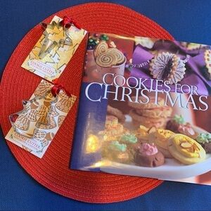 Cookies for Christmas Cookbook with 2 cookie cutters set classic cookies baking